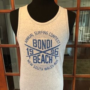 Adam Hill Bondi Beach Surfing Tank Top New no tag